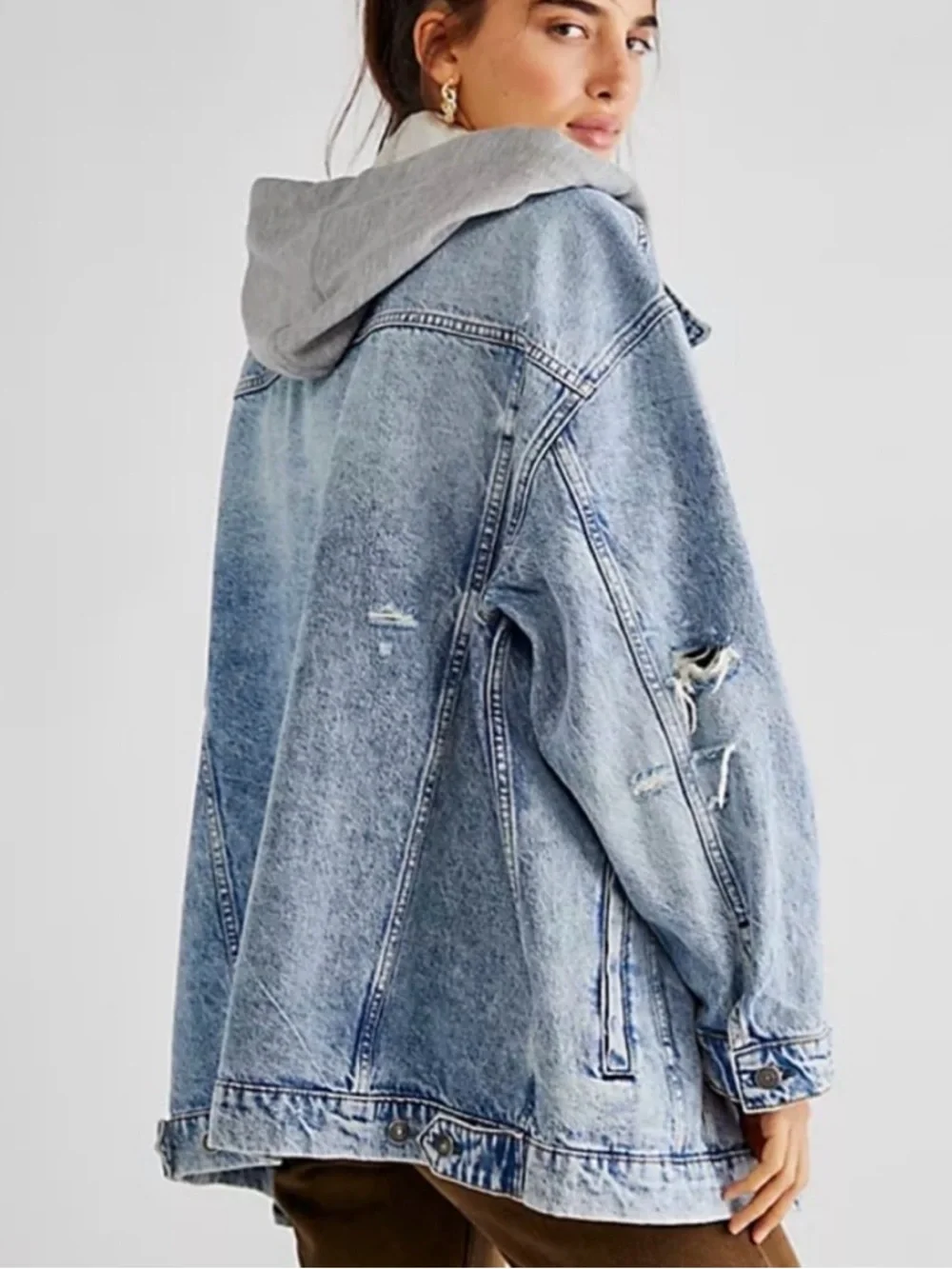 We The Free Flawless Hooded Denim Jacket - Picture 2 of 6